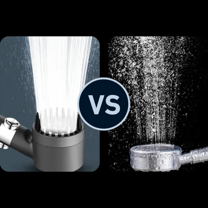 Spray force compared with a standard shower head